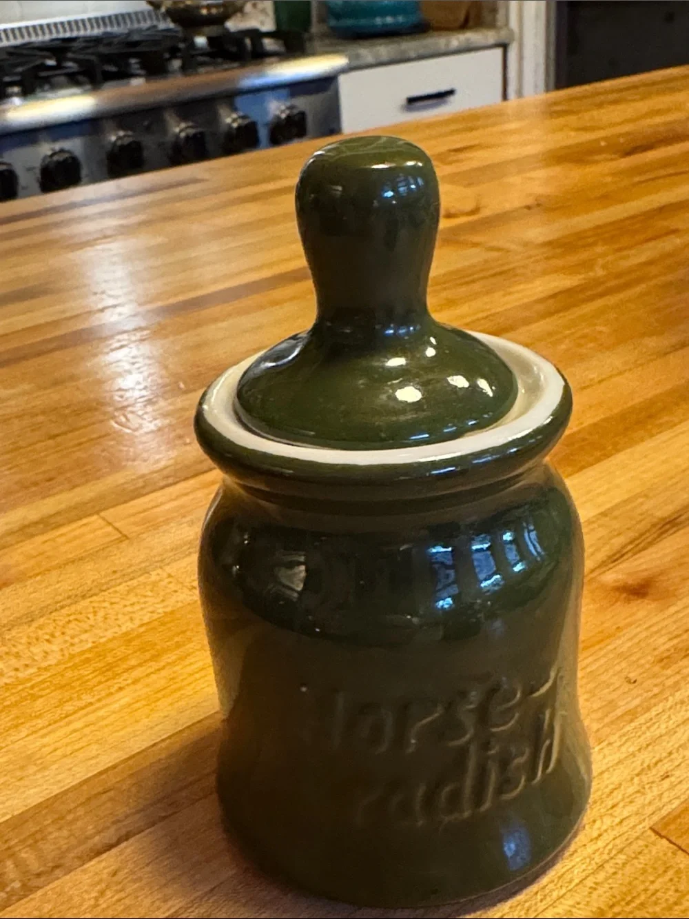 Vintage Green Hall China Ceramic Condiment Jars Set